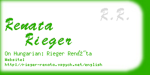 renata rieger business card